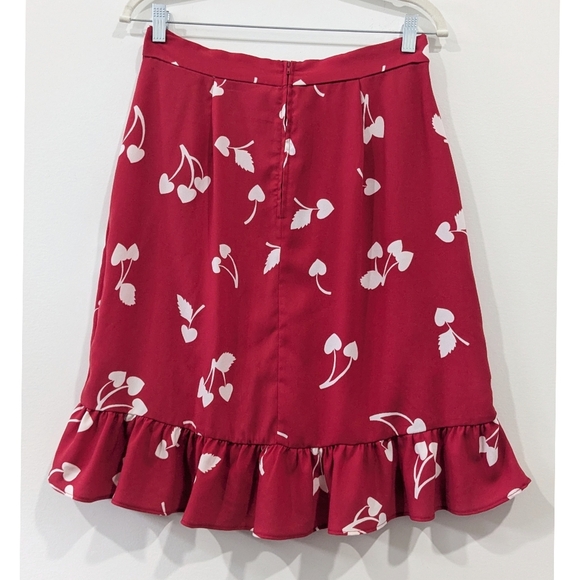 NEW ModCloth Retro Cherries Wrap Skirt - Picture 6 of 6